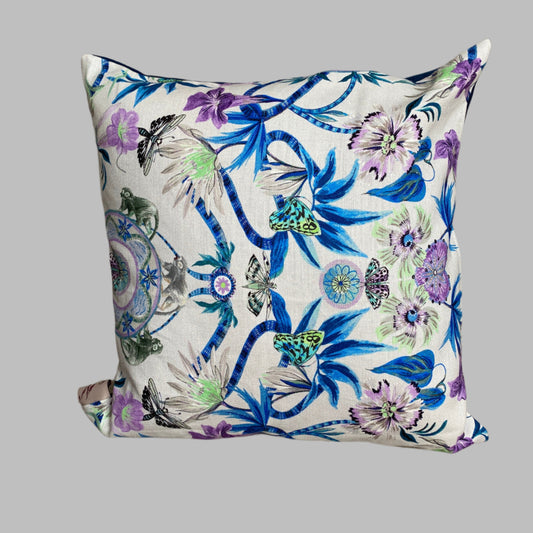 Decorative cushion cover made from linen/ cotton fabric by Matthew Williamson.Square shape