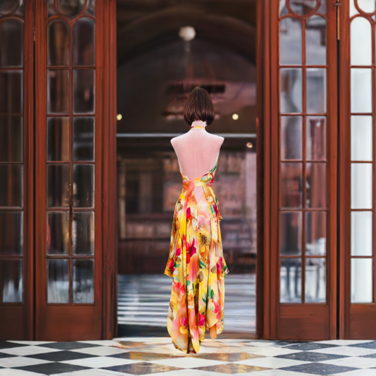 Goddess dress , Multy Colour Holiday dress