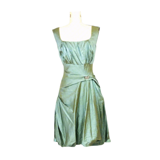 Silk Dress in Ether Colour,Washed Silk Dress