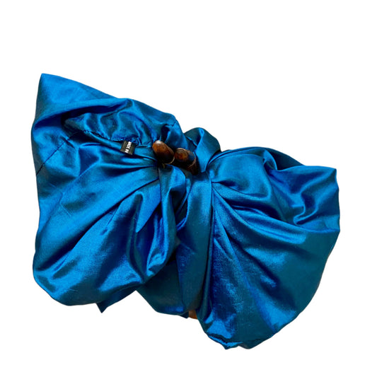 Hair Accessories,Ponytail Holder,Royal Blue,Giant Silk Scrunchie