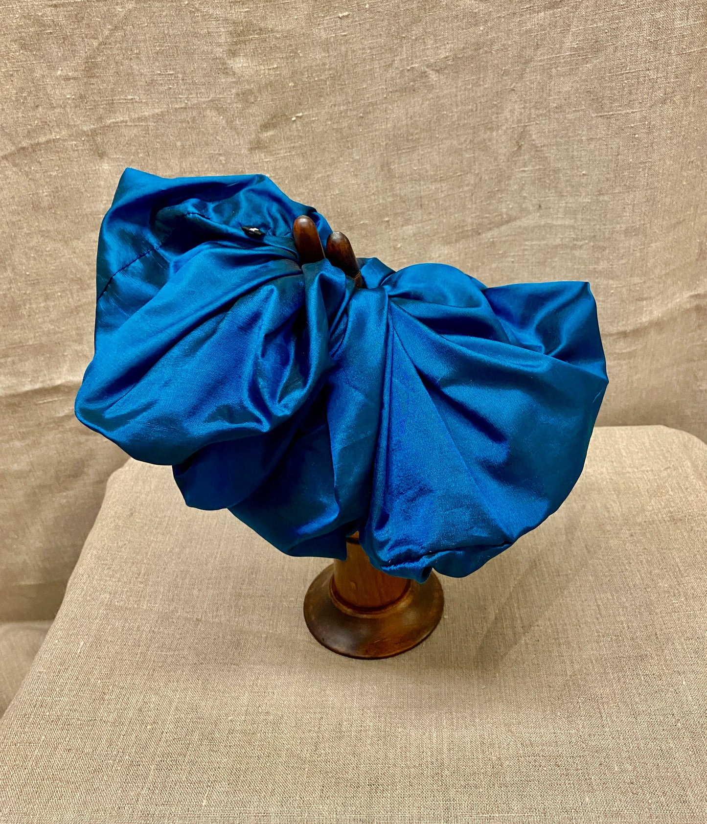 Ponytail Holder, Silk Scrunchee,Royal Blue  hair holder.