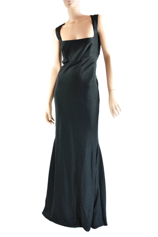 Midnigth Siren , Black silk ballgown dress .Size 14