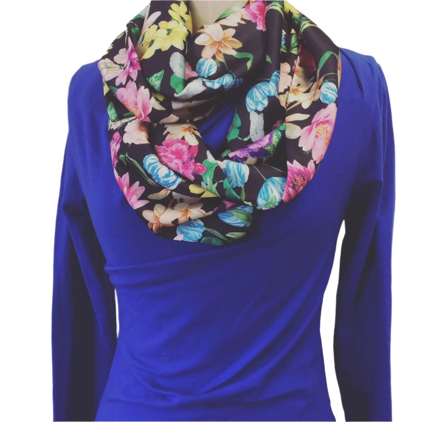 Infinity scarf,Multi Print Flawer Infinity  Scarf