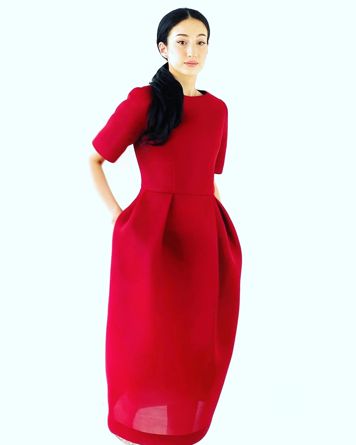 Cos sale red dress