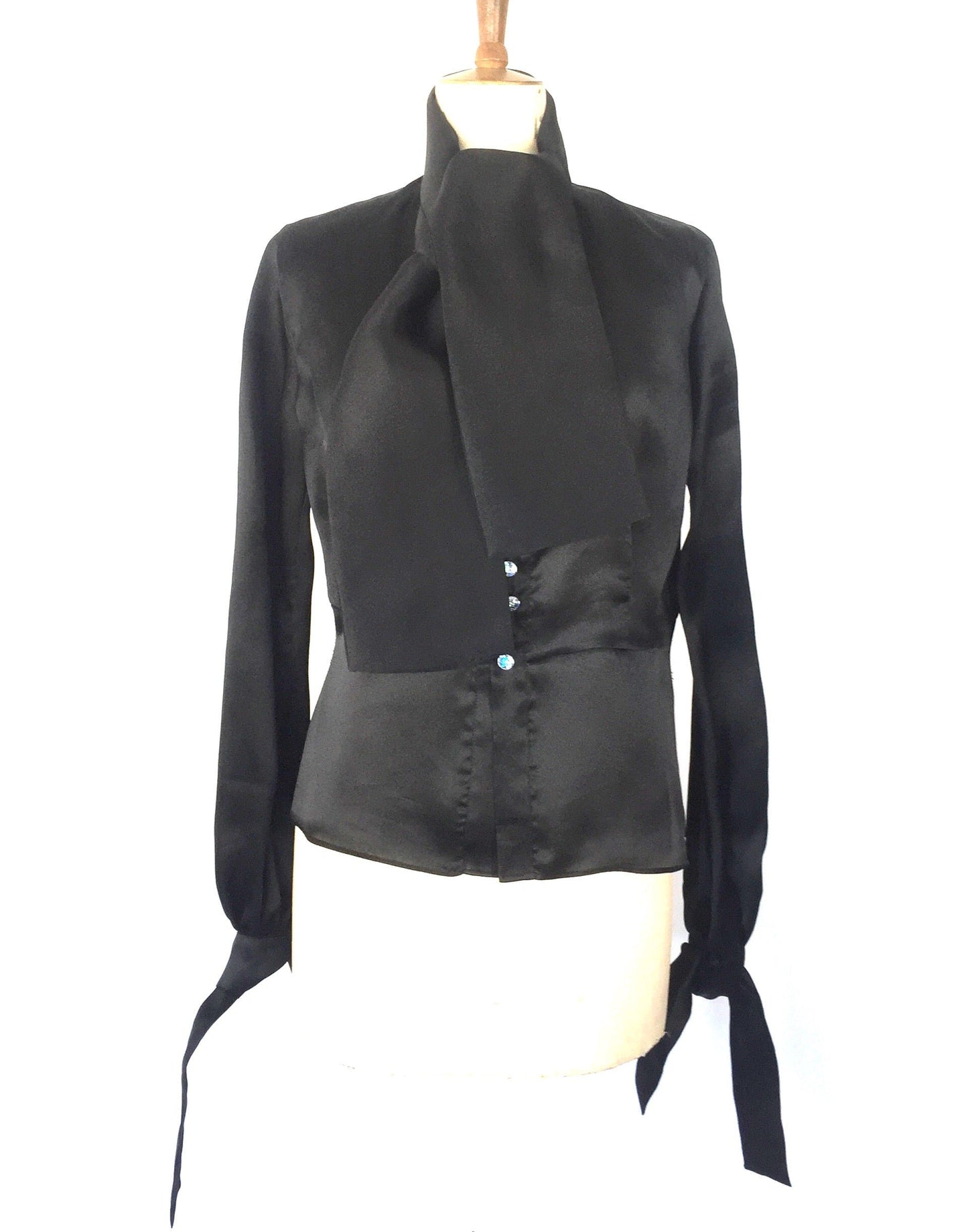 Silk Organza Black blouse