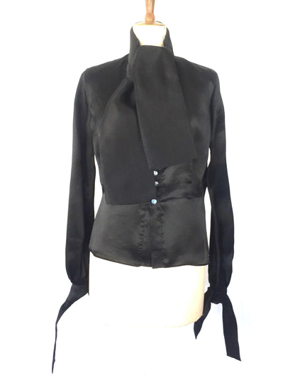 Silk Organza Black blouse