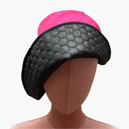 The Reverie Hat,Vintage inspired, Hot pink & Black Hat