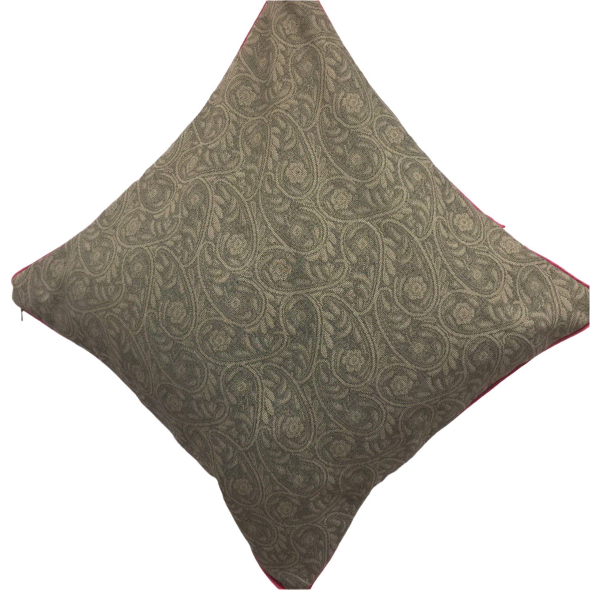 Cushion cover made in tapestry fabric, finish with silk piping and invisible zip closures