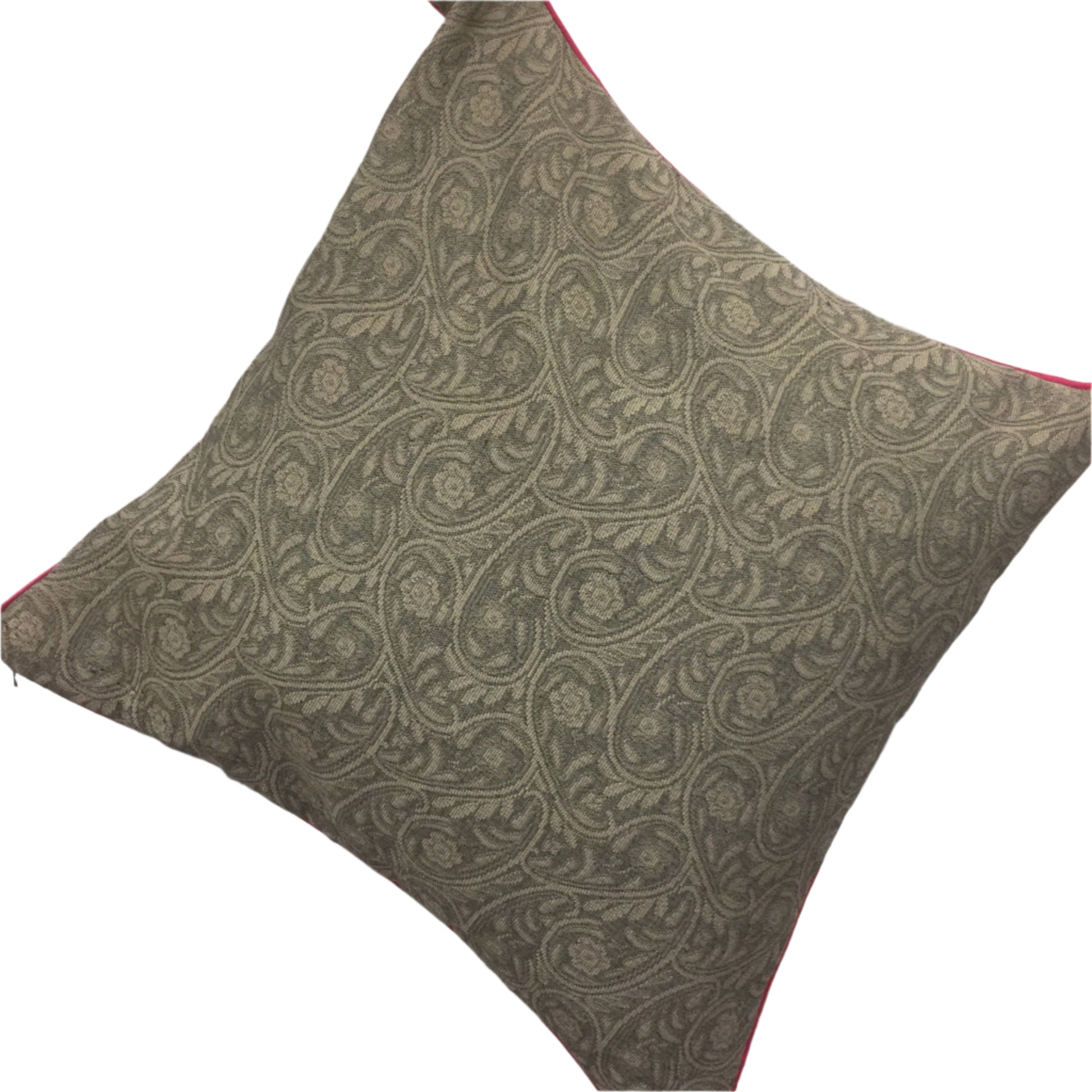 Cushion cover made in tapestry fabric, finish with silk piping and invisible zip closures