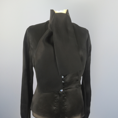 Silk Organza Black blouse