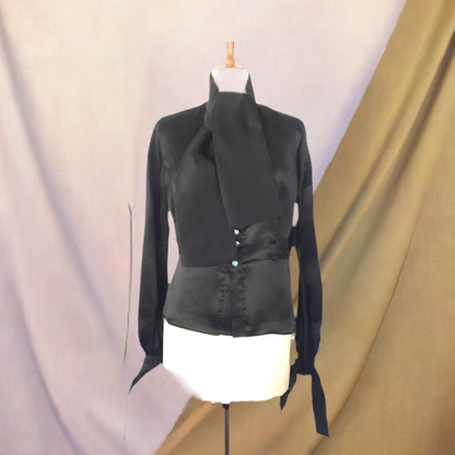 Silk Organza Black blouse