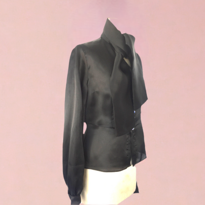 Silk Organza Black blouse