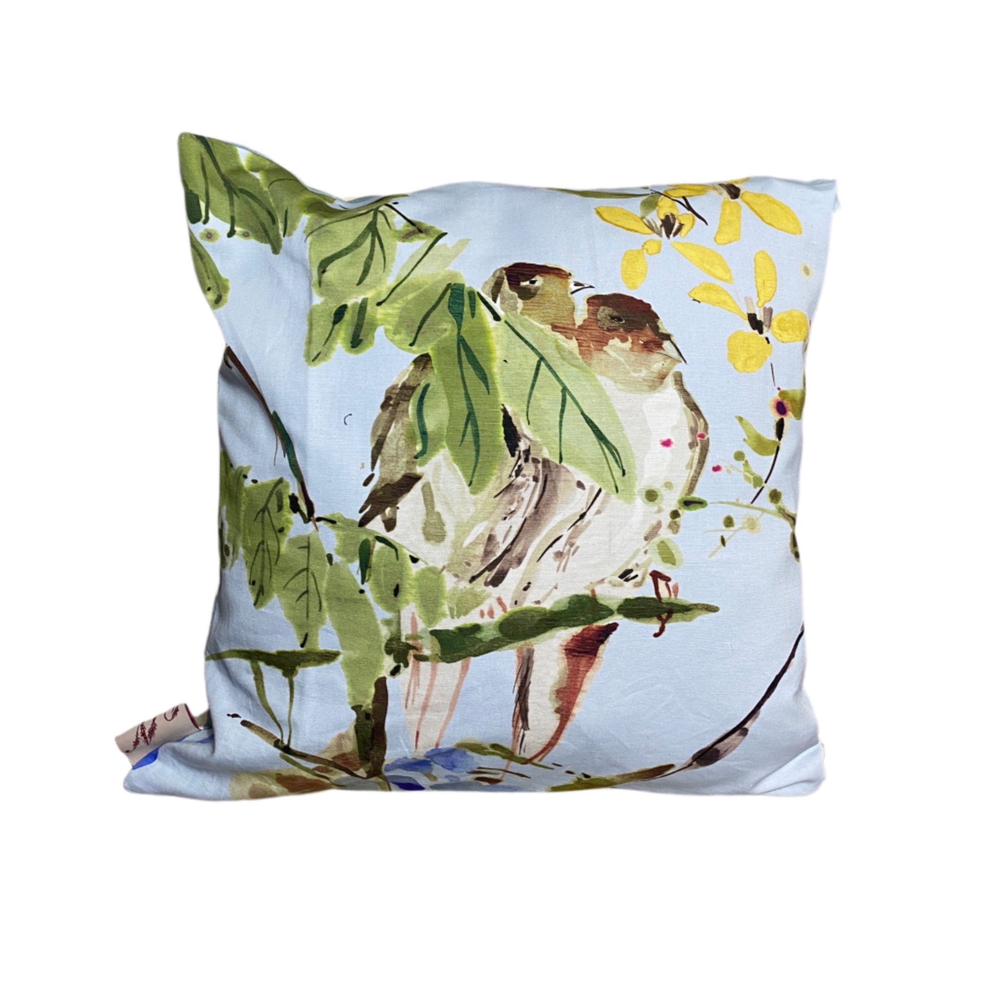 Linen / cotton  cushion cover Made from Nina Campbell fabric Handcrafted for a sophisticated home decor touch 