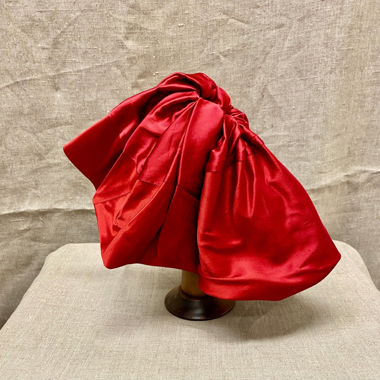 Red  Silk Hair Scrunchie s.Giant Luxury Silk Hair Accessories 