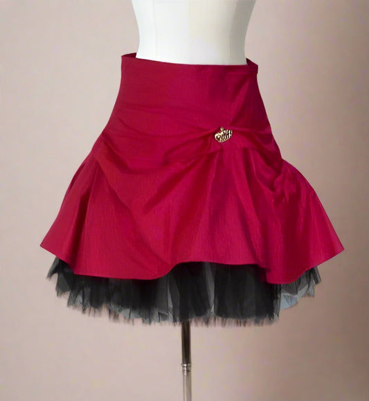 Short Tutu Silk Skirt